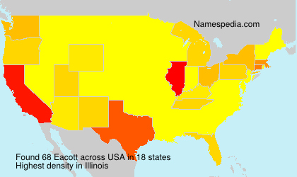 Surname Eacott in USA Surname Eacott in USA