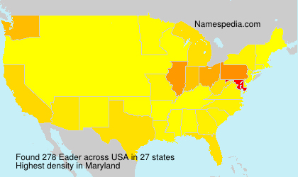 Surname Eader in USA Surname Eader in USA