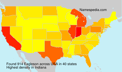 Surname Eagleson in USA
