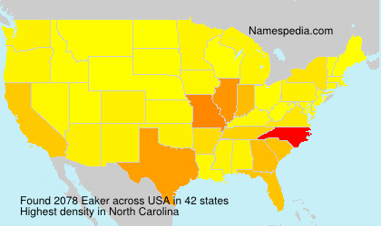 Surname Eaker in USA Surname Eaker in USA