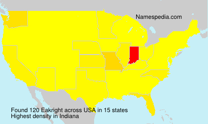 Surname Eakright in USA Surname Eakright in USA