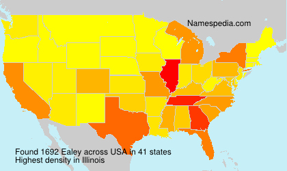 Surname Ealey in USA Surname Ealey in USA