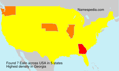 Surname Ealin in USA Surname Ealin in USA