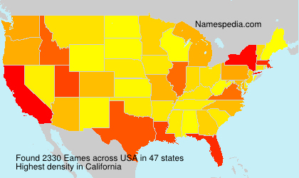 Surname Eames in USA Surname Eames in USA