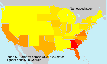 Surname Earhardt in USA Surname Earhardt in USA
