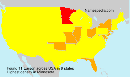 Surname Earson in USA Surname Earson in USA