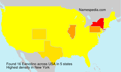 Surname Earvolino in USA Surname Earvolino in USA