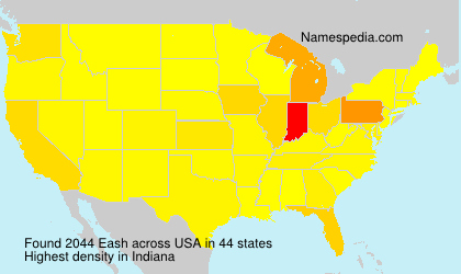 Surname Eash in USA Surname Eash in USA