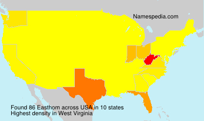 Surname Easthom in USA Surname Easthom in USA