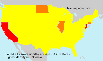 Surname Easwaramoorthy in USA Surname Easwaramoorthy in USA