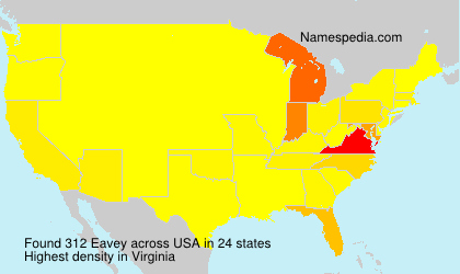 Surname Eavey in USA Surname Eavey in USA