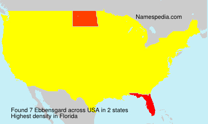 Surname Ebbensgard in USA Surname Ebbensgard in USA