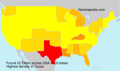 Surname Ebbie in USA Surname Ebbie in USA