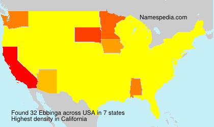 Surname Ebbinga in USA Surname Ebbinga in USA