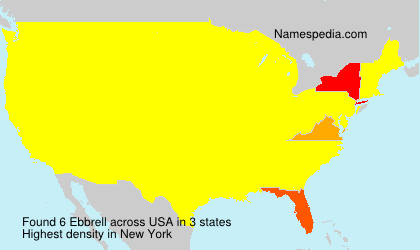 Surname Ebbrell in USA Surname Ebbrell in USA