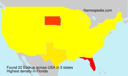 Surname Ebdrup in USA Surname Ebdrup in USA