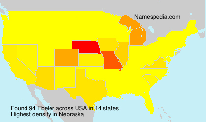 Surname Ebeler in USA Surname Ebeler in USA