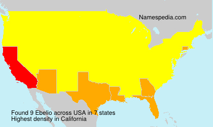 Surname Ebelio in USA Surname Ebelio in USA