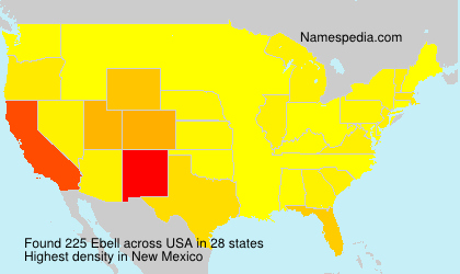 Surname Ebell in USA