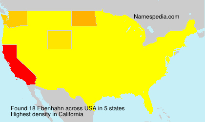Surname Ebenhahn in USA Surname Ebenhahn in USA