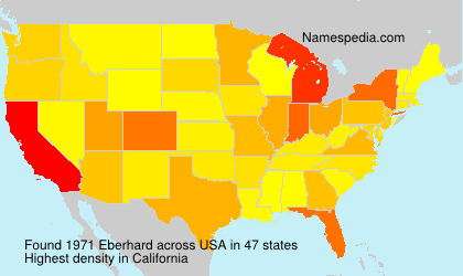 Surname Eberhard in USA Surname Eberhard in USA
