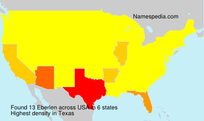 Surname Eberlen in USA Surname Eberlen in USA