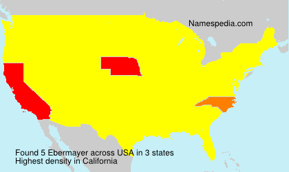 Surname Ebermayer in USA Surname Ebermayer in USA