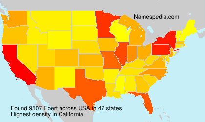 Surname Ebert in USA Surname Ebert in USA