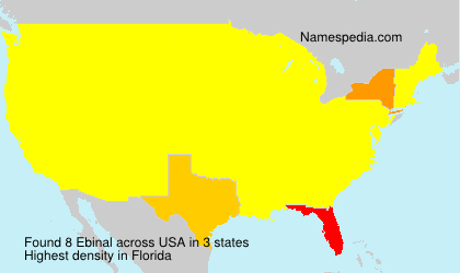 Surname Ebinal in USA Surname Ebinal in USA