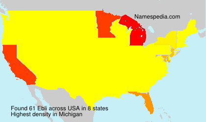 Surname Ebli in USA Surname Ebli in USA