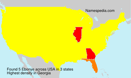 Surname Ebonye in USA Surname Ebonye in USA