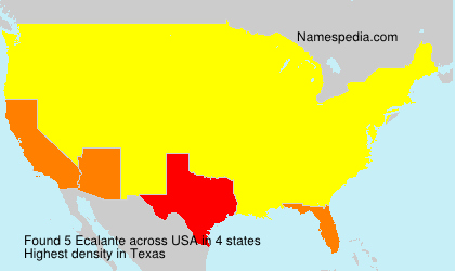 Surname Ecalante in USA Surname Ecalante in USA