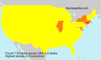 Surname Ecclesia in USA Surname Ecclesia in USA