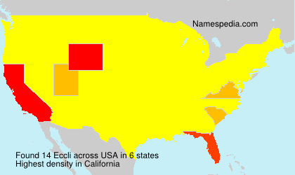 Surname Eccli in USA Surname Eccli in USA
