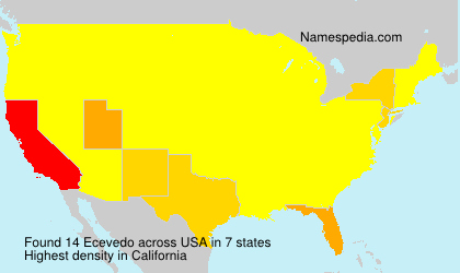 Surname Ecevedo in USA Surname Ecevedo in USA