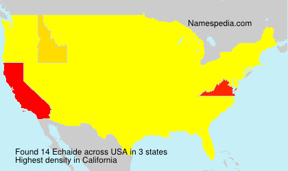 Surname Echaide in USA Surname Echaide in USA