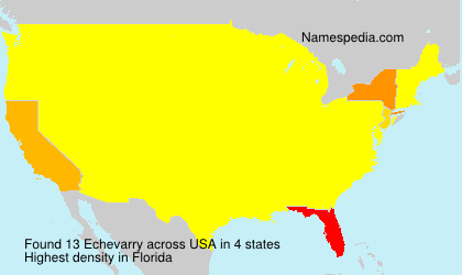 Surname Echevarry in USA Surname Echevarry in USA