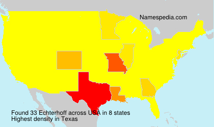 Surname Echterhoff in USA