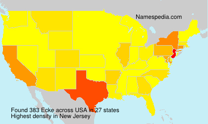 Surname Ecke in USA Surname Ecke in USA