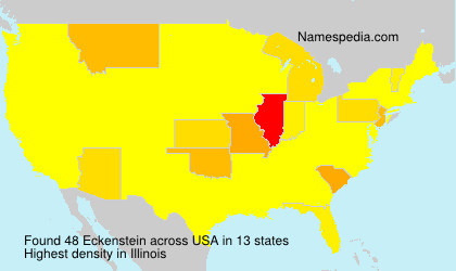 Surname Eckenstein in USA Surname Eckenstein in USA