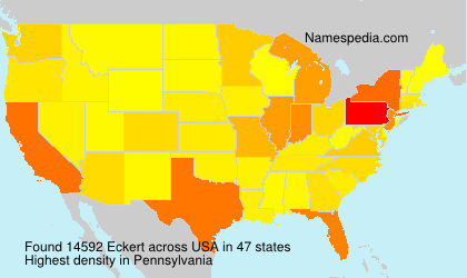 Surname Eckert in USA Surname Eckert in USA