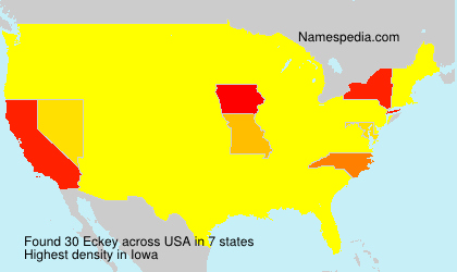Surname Eckey in USA Surname Eckey in USA