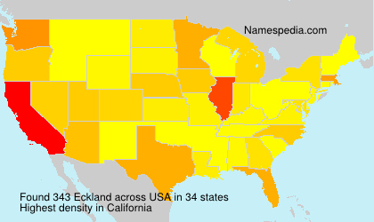 Surname Eckland in USA Surname Eckland in USA