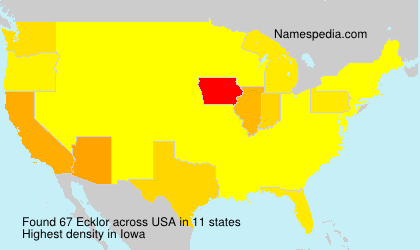 Surname Ecklor in USA Surname Ecklor in USA