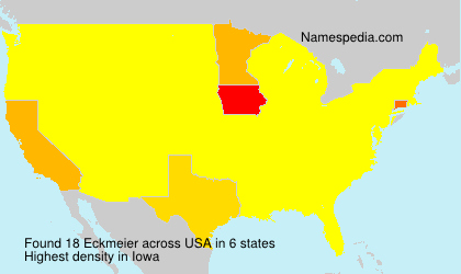 Surname Eckmeier in USA Surname Eckmeier in USA