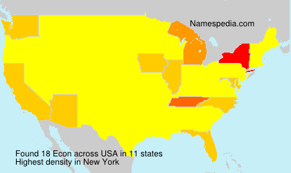 Surname Econ in USA Surname Econ in USA