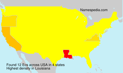 Surname Ecs in USA Surname Ecs in USA