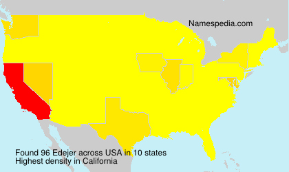 Surname Edejer in USA Surname Edejer in USA
