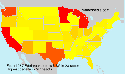 Surname Edelbrock in USA Surname Edelbrock in USA