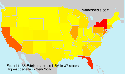 Surname Edelson in USA Surname Edelson in USA